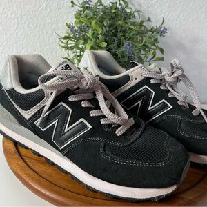 New Balance 574 Black White Encap ML574SC Casual Shoe Sneaker Mens 7.5 Women’s